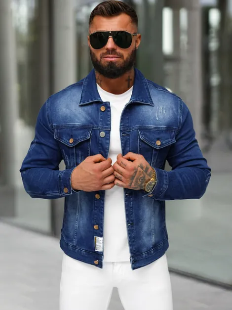 Hot Herren Jeansjacke NB/MJ514BS Herren Jeansjacken | Übergangsjacken