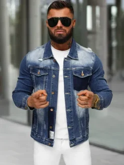 Sale Herren Jeansjacke NB/MJ536B Herren Jeansjacken | Übergangsjacken