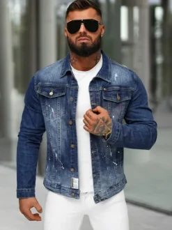 Sale Herren Jeansjacke NB/MJ542BC Herren Jeansjacken | Übergangsjacken