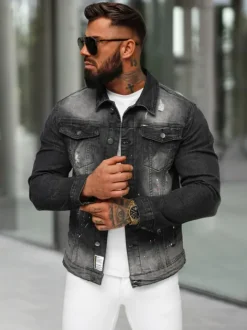 Hot Herren Jeansjacke NB/MJ542N Herren Jeansjacken | Übergangsjacken