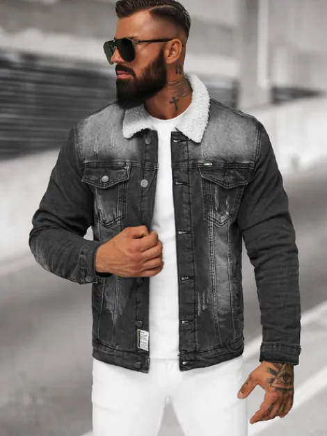 Fashion Herren Jeansjacke Sherpa NB/MJ513N Herren Jeansjacken | Übergangsjacken