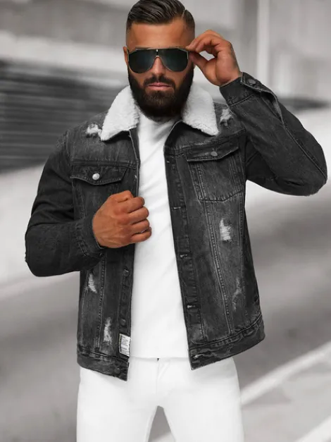 Best Herren Jeansjacke Sherpa NB/MJ502NZ Herren Jeansjacken | Übergangsjacken