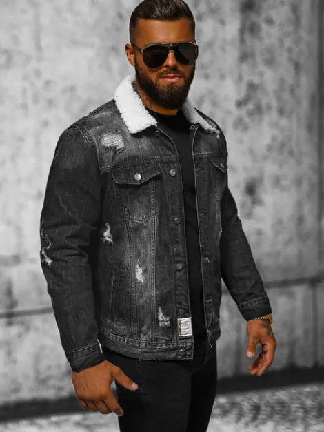 New Herren Jeansjacke Sherpa NB/MJ502NZ Herren Jeansjacken | Übergangsjacken