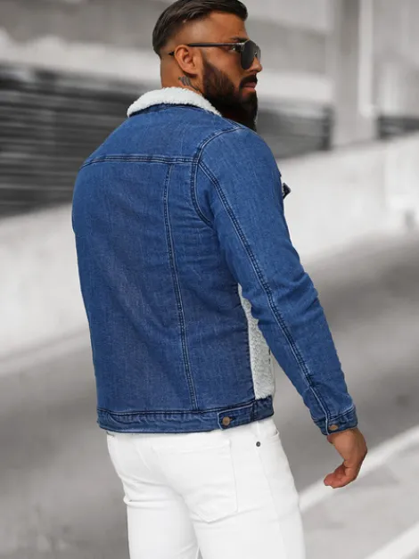 Fashion Herren Jeansjacke Sherpa NB/MJ533BZ Herren Jeansjacken | Übergangsjacken