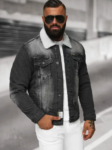 Fashion Herren Jeansjacke Sherpa NB/MJ513N Herren Jeansjacken | Übergangsjacken
