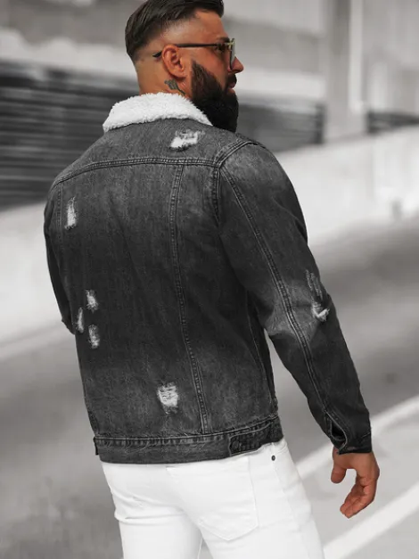 Best Herren Jeansjacke Sherpa NB/MJ502NZ Herren Jeansjacken | Übergangsjacken