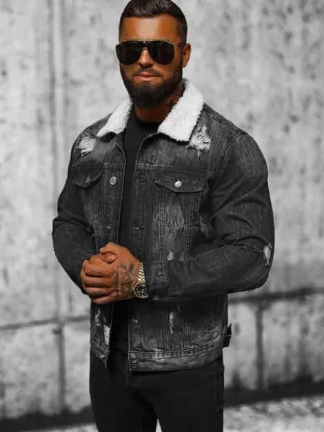 New Herren Jeansjacke Sherpa NB/MJ502NZ Herren Jeansjacken | Übergangsjacken
