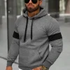 New Herren Kapuzenpullover Anthrazit JS/8B1321/5 Herren Sweatshirts Ohne Print | Kapuzenpullover