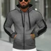 Discount Herren Kapuzenpullover Anthrazit JS/8B1335/5 Herren Sweatshirts Ohne Print | Kapuzenpullover