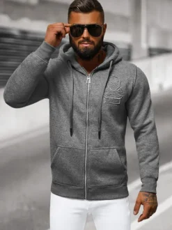 Sale Herren Kapuzenpullover Anthrazit NB/MF2003 Herren Kapuzenpullover | Sweatjacken
