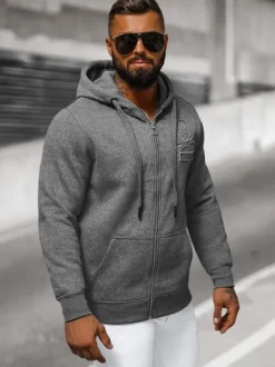 Sale Herren Kapuzenpullover Anthrazit NB/MF2003 Herren Kapuzenpullover | Sweatjacken
