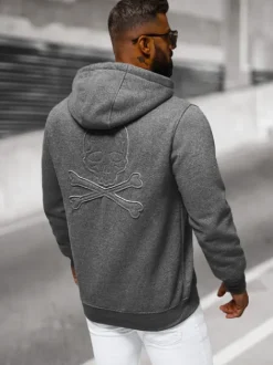 Sale Herren Kapuzenpullover Anthrazit NB/MF2003 Herren Kapuzenpullover | Sweatjacken