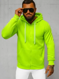 Clearance Herren Kapuzenpullover Aquamarin JS/2008/72Z Herren Kapuzenpullover | Sweatjacken