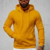 New Herren Kapuzenpullover Camel JS/2009Z Herren Sweatshirts Ohne Print | Kapuzenpullover