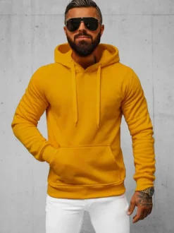 New Herren Kapuzenpullover Camel JS/2009Z Herren Sweatshirts Ohne Print | Kapuzenpullover