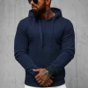 Best Herren Kapuzenpullover Dunkelblau JS/2009Z Herren Sweatshirts Ohne Print | Kapuzenpullover