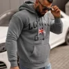 Outlet Herren Kapuzenpullover Dunkelgrau JS/8B1355/5 Herren Sweatshirts Mit Print | Kapuzenpullover