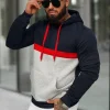 Hot Herren Kapuzenpullover Dunkelblau JS/8B1319/25 Herren Sweatshirts Ohne Print | Kapuzenpullover