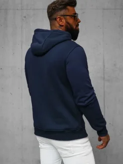 Best Herren Kapuzenpullover Dunkelblau JS/2009Z Herren Sweatshirts Ohne Print | Kapuzenpullover