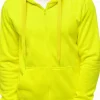 Online Herren Kapuzenpullover Gelb-Neon JS/2008 Herren Kapuzenpullover | Sweatjacken