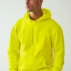 Best Herren Kapuzenpullover Gelb-Neon JS/2009Z Herren Sweatshirts Ohne Print | Kapuzenpullover