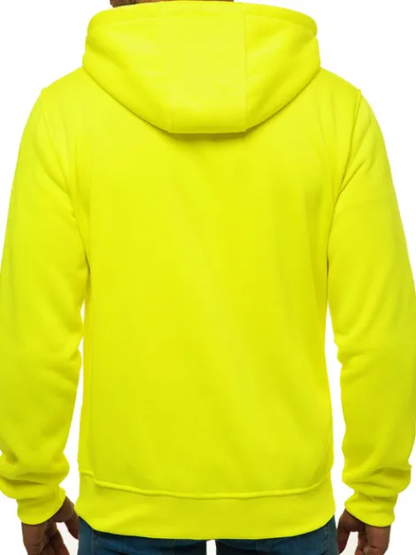 Online Herren Kapuzenpullover Gelb-Neon JS/2008 Herren Kapuzenpullover | Sweatjacken