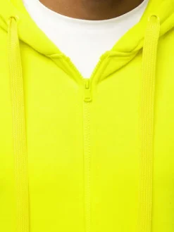 Online Herren Kapuzenpullover Gelb-Neon JS/2008 Herren Kapuzenpullover | Sweatjacken