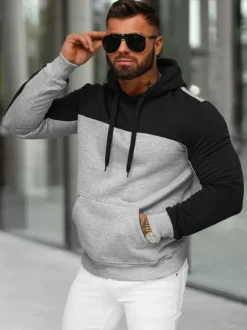 Online Herren Kapuzenpullover JS/8B1307/2 Herren Sweatshirts Ohne Print | Kapuzenpullover