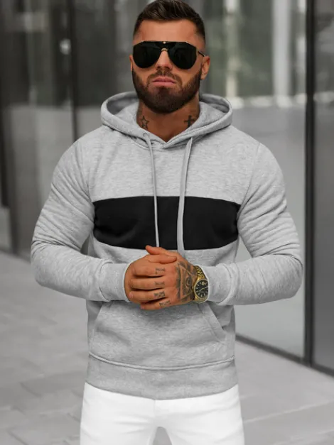 Hot Herren Kapuzenpullover JS/8B1308/2 Herren Sweatshirts Ohne Print | Kapuzenpullover
