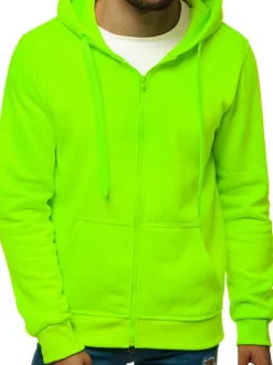 Fashion Herren Kapuzenpullover Grün-Neon JS/2008 Herren Kapuzenpullover | Sweatjacken