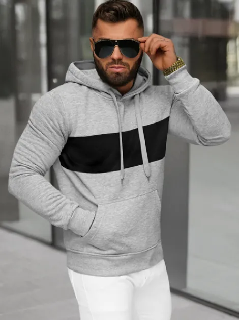 Hot Herren Kapuzenpullover JS/8B1308/2 Herren Sweatshirts Ohne Print | Kapuzenpullover