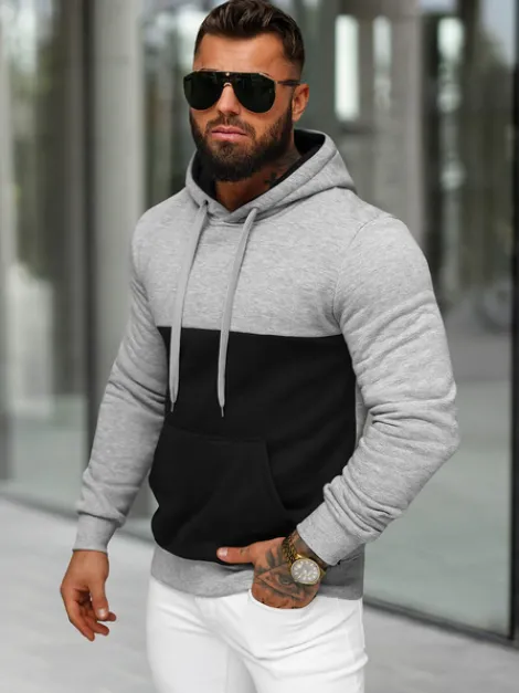 Fashion Herren Kapuzenpullover JS/8B1317/2 Herren Sweatshirts Ohne Print | Kapuzenpullover
