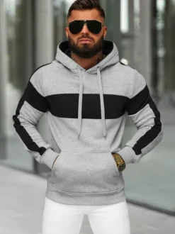Fashion Herren Kapuzenpullover JS/8B1309/2 Herren Sweatshirts Ohne Print | Kapuzenpullover