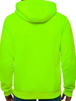Fashion Herren Kapuzenpullover Grün-Neon JS/2008 Herren Kapuzenpullover | Sweatjacken