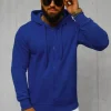 Sale Herren Kapuzenpullover Kobalt JS/2008Z Herren Kapuzenpullover | Sweatjacken