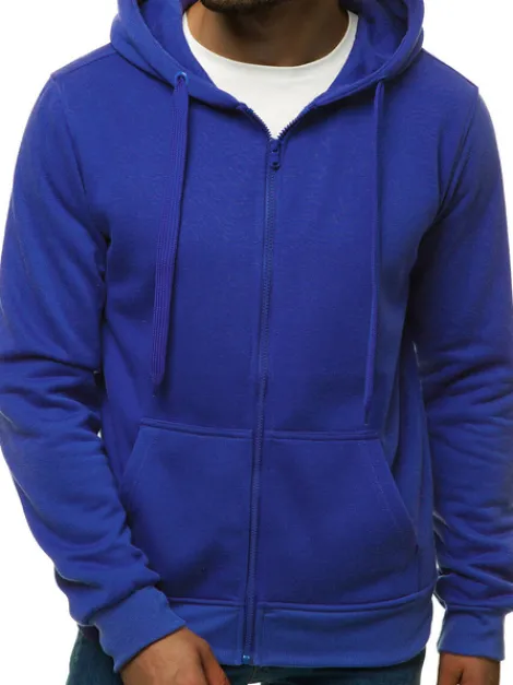 Outlet Herren Kapuzenpullover Kobalt JS/2008 Herren Kapuzenpullover | Sweatjacken