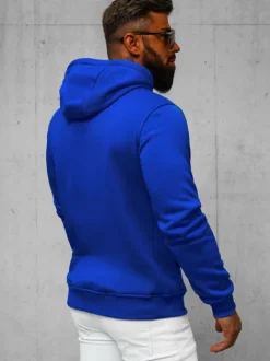 Best Herren Kapuzenpullover Kobalt JS/2009Z Herren Sweatshirts Ohne Print | Kapuzenpullover