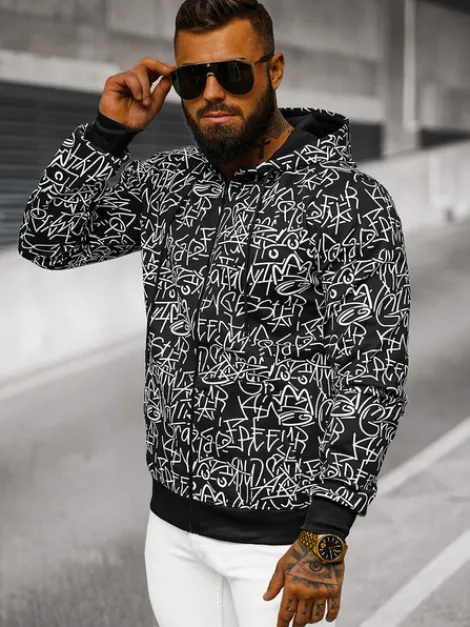 Hot Herren Kapuzenpullover JS/8B1183/3 Herren Sweatshirts Mit Print | Kapuzenpullover