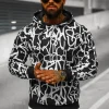 Best Herren Kapuzenpullover Schwarz- JS/8B1139/1 Herren Sweatshirts Mit Print | Kapuzenpullover