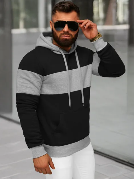 Hot Herren Kapuzenpullover JS/8B1313/3 Herren Sweatshirts Ohne Print | Kapuzenpullover