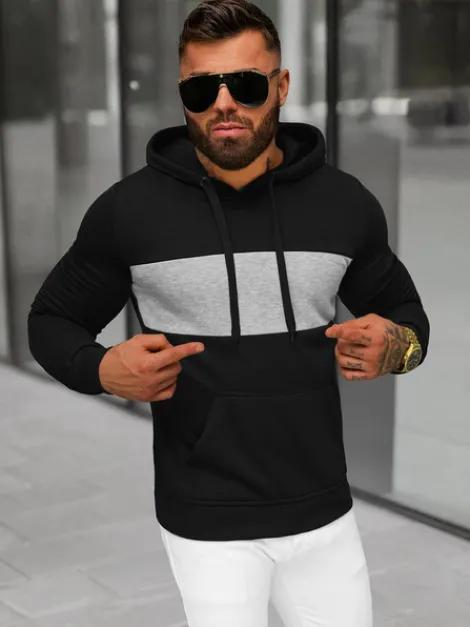 Discount Herren Kapuzenpullover JS/8B1308/3 Herren Sweatshirts Ohne Print | Kapuzenpullover