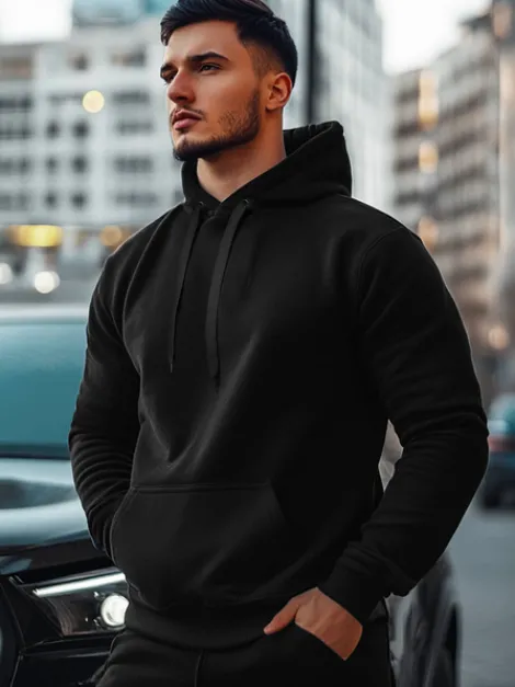 Fashion Herren Kapuzenpullover JS/2009Z Herren Sweatshirts Ohne Print | Kapuzenpullover