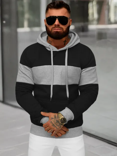 Hot Herren Kapuzenpullover JS/8B1313/3 Herren Sweatshirts Ohne Print | Kapuzenpullover