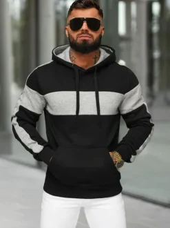 Hot Herren Kapuzenpullover JS/8B1309/3 Herren Sweatshirts Ohne Print | Kapuzenpullover
