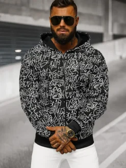 Hot Herren Kapuzenpullover JS/8B1183/3 Herren Sweatshirts Mit Print | Kapuzenpullover