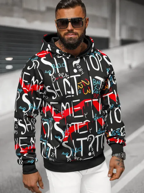Clearance Herren Kapuzenpullover JS/8B1233/3 Herren Sweatshirts Mit Print | Kapuzenpullover