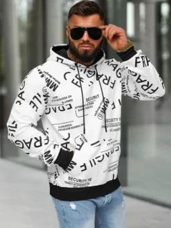 Best Herren Kapuzenpullover JS/8B1255/1 Herren Sweatshirts Mit Print | Kapuzenpullover