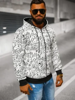 Sale Herren Kapuzenpullover JS/8B1182/1 Herren Sweatshirts Mit Print | Kapuzenpullover
