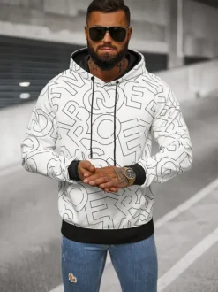 Discount Herren Kapuzenpullover JS/8B1232/1 Herren Sweatshirts Mit Print | Kapuzenpullover