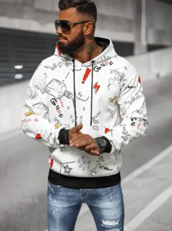 Outlet Herren Kapuzenpullover JS/8B1223/1 Herren Sweatshirts Mit Print | Kapuzenpullover